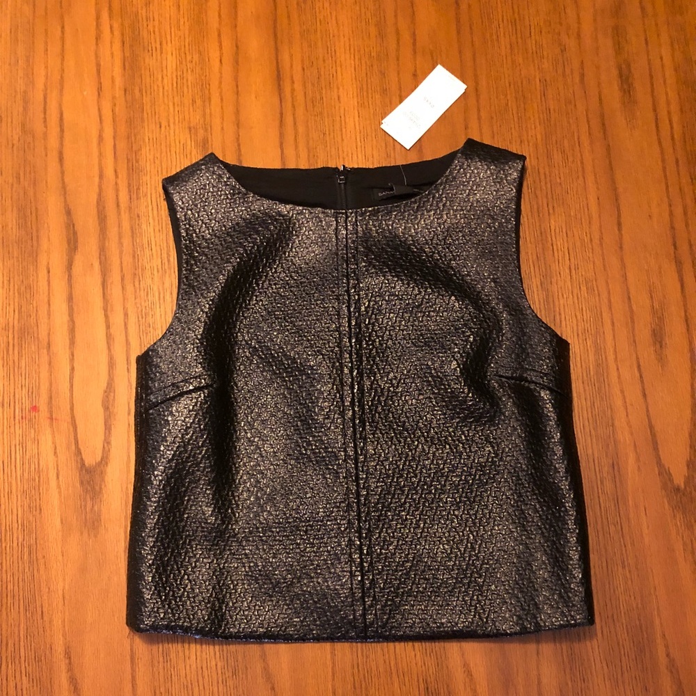 Leather shirt vest